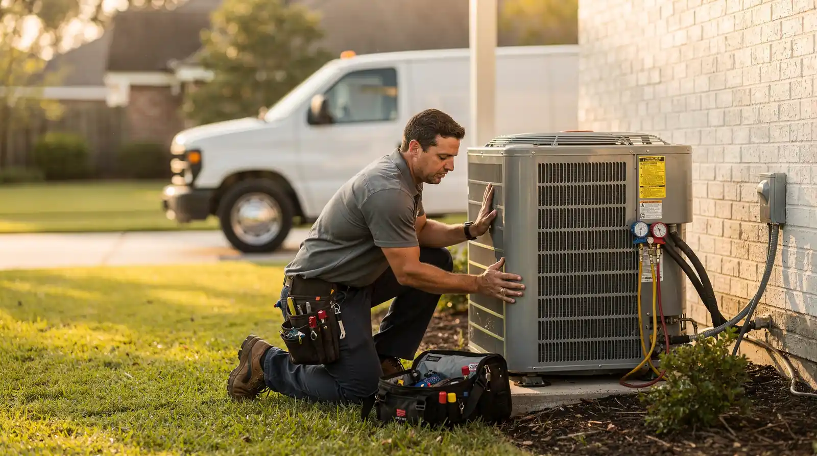 Powell Heating & Cooling offers same-day estimates for AC repair services.; The company provides immediate