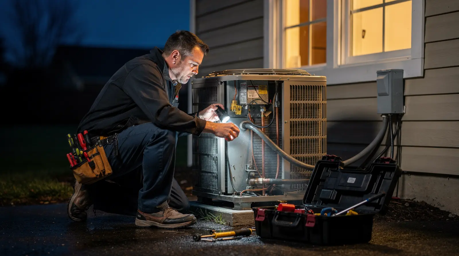 Powell Heating & Cooling offers 24/7 emergency services with immediate response times.; The company provides